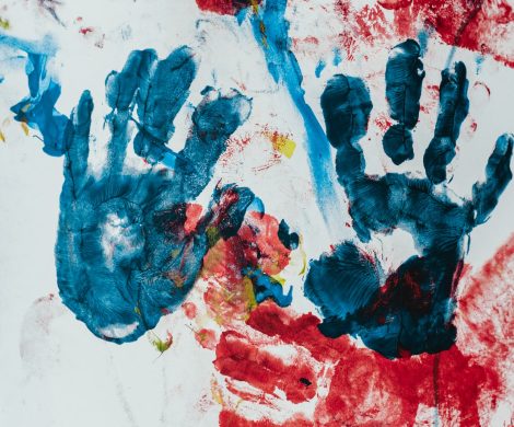 painting of handprints
